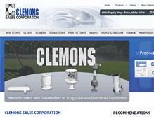 Tablet Screenshot of clemonssales.net